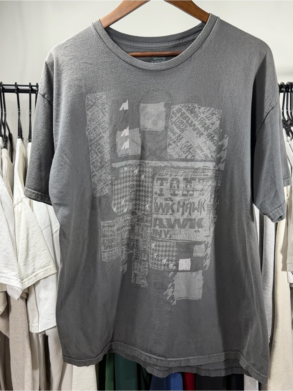 Gray Graphic Short-Sleeve Men's T-Shirt